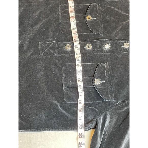 Dries Van Noten Black Velvet Tunic Mens Size  M 48 - Picture 8 of 12